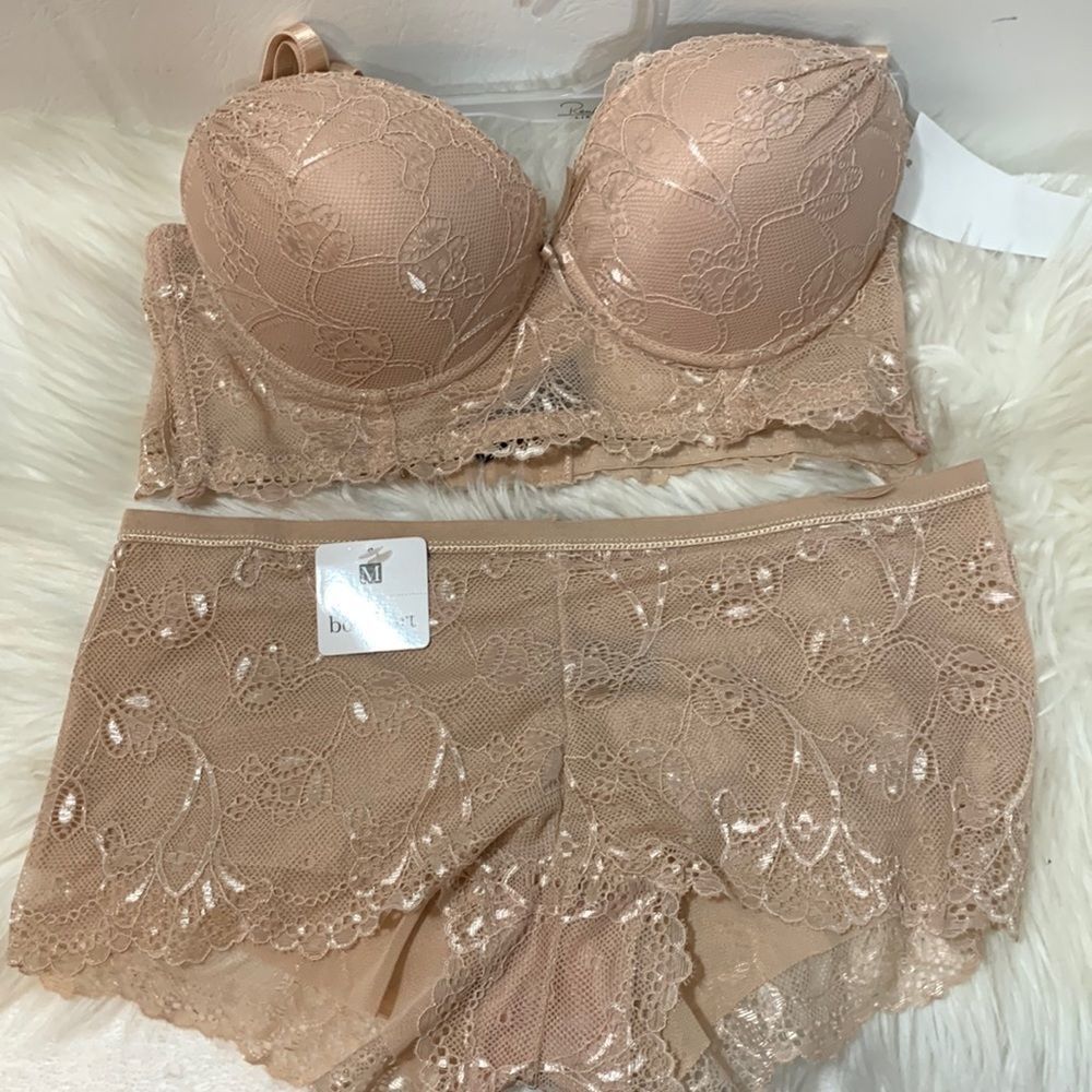 Rene Rafe Lace  Extreme Push-Up Bra & Boyshort Set (Various Sizes)